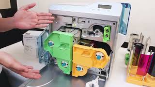 DNP CXD80 Retransfer ID Card Printer  Competitive Card Solutions [upl. by Per]