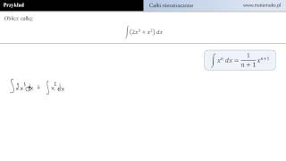 Całka nieoznaczona  przykład 3 [upl. by Niltyak]