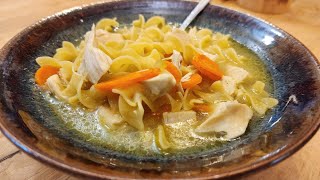 Chichen Soup  How to Make Old Fashioned Chicken Noodle Soup  Old Recipe  The Hillbilly Kitchen [upl. by Mott]