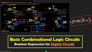 Expression for the Combinational Logic Circuit  Chapter 5 Solution Digital Fundamentals by Floyd [upl. by Hnao935]