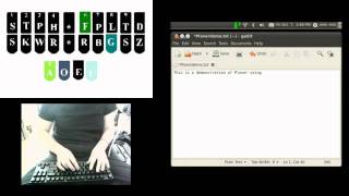 Demonstration of Plover with Qwerty Keyboard [upl. by Ferriter]