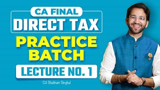 Direct Tax Practice Batch Nov24  Lecture 1 DTAA Revision amp Question  ICAI  CA Final  CMA Final [upl. by Berta]