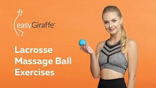 How to use a Lacrosse Massage Ball for Trigger Point Therapy  easyGiraffe© [upl. by Arman]