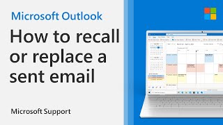 How to recall an email in Outlook  Microsoft [upl. by Nodarse]