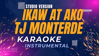 Ikaw at Ako  Tj Monterde Karaoke Studio Version [upl. by Aniram]