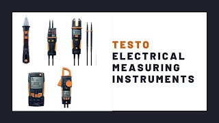 Testo Electrical Measuring Instruments [upl. by Chard]