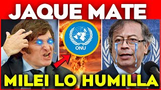 ESCÁNDALO MUNDIAL🔥 PETRO INTENTA HUMILLAR a Milei pero QUEDA EN RIDÍCULO [upl. by Kimmie]