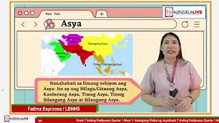 GRADE 7 AP Q1 W1 KATANGIANG PISIKAL NG ASYA mp4 [upl. by Ybur]