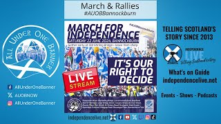 ALLINONE AUOB Bannockburn March and Rally 2024 [upl. by Uyr]