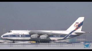 VolgaDnepr  Antonow An124  Arrival amp Cargo loading  Rzeszow International Airport  20120211 [upl. by Toma]