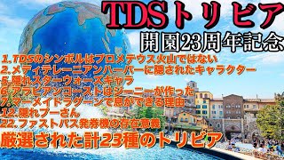 【23分でわかる】TDS開園23周年記念トリビア23連発！ [upl. by Birk]