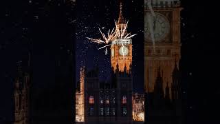 London Big Ben fireworks display new years eve countdown shorts [upl. by Ennylcaj]