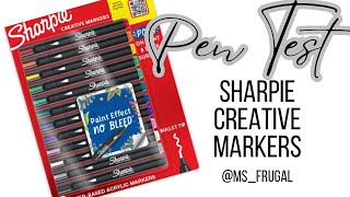 Sharpie Creative Markers Bullet Tip Pen Test amp Review [upl. by Janaya]