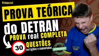 Simulado do DETRAN Questões da Prova teórica do DETRAN Exame legislação de trânsito [upl. by Clymer86]