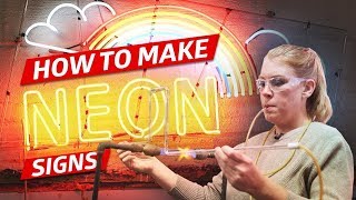 How Neon Signs Are Made for Restaurants — How to Make It [upl. by Leizar595]