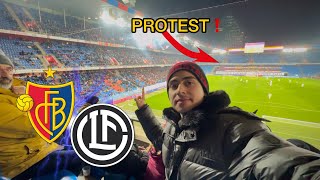 MUTTENZERKURVE BASEL auf der GEGENGERADE  Protest ❌  FC BASEL vs FC LUGANO  Stadionvlog [upl. by Dombrowski]