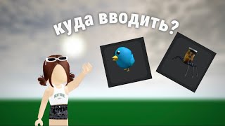 Куда вводить коды на бесплатные вещи в роблоксе в 2023 году Показываю коды [upl. by Lianne]