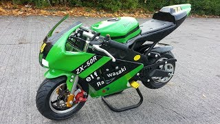 Fastest Pocketbike  PS 60 Mossi  Kawasaki Replica from Nitro Motors [upl. by Neila]