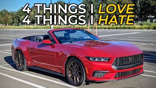 What I Love and Hate About the 2024 Ford Mustang EcoBoost Premium Convertible POV [upl. by Nahgem850]