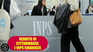 Chiarimento INPS sugli ex titolari del Reddito di Cittadinanza da Marzo [upl. by Suciram389]