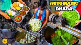 Indias First Biggest Automatic Dhaba Selling 12 Items Unlimited Thali Rs 120 Only l Indian Food [upl. by Ainevul445]