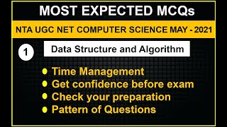 NTA NET Mock Test Series Test1 on Algorithm and Data Structure  NTA UGCNET NovDec  2021 [upl. by Eatnuahc]