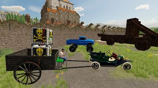 Finding an Abandoned Castle  Farming Simulator 22 [upl. by Lebasi]