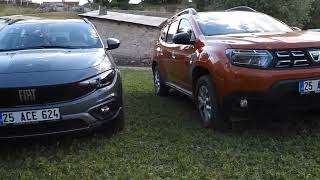 Fiat egea cross vs Dacia duster karşılaştırması özellikleri gizli özellikler fiyat farkı egea [upl. by Oneg232]