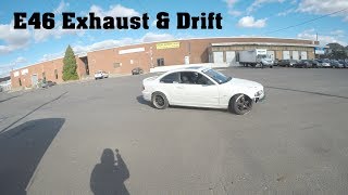 BMW E46 330ci Exhaust Upgrade and first time drifting [upl. by Ylrehs431]