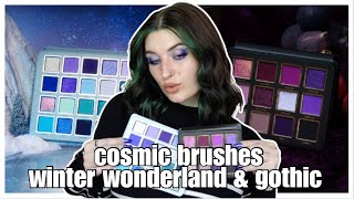 NEW Cosmic Brushes  Winter Wonderland amp Gothic  2 Looks  Swatches [upl. by Richardo402]