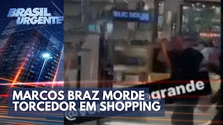 Vicepresidente de futebol do Flamengo morde torcedor em shopping  Brasil Urgente [upl. by Crocker]