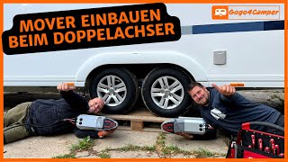 Mover im Doppelachser Wohnwagen einbauen  ALKO Mammut für Tandemachser  Einbau Schritt für Schritt [upl. by Aniuqaoj]