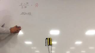 yr10 surds rationalising the denominator 2 [upl. by Gnal]