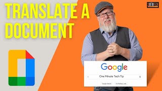 How to Translate a Document in Google Docs [upl. by Austine230]