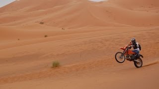 KTM 380 CLIMBING THE HUGE quotCATHEDRAL DUNEquot [upl. by Rratsal]