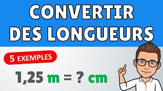 Comment convertir des longueurs  ✅ 5 exemples  Mathématiques  Conversions [upl. by Egrog198]