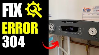 Ariston boiler error 304  How To Fix [upl. by Itisahc]