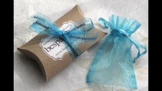 How to Make a Pillow Box Tutorial  DIY Gift Boxes  handmade packaging great for gifts and jewelry [upl. by Rizzi]