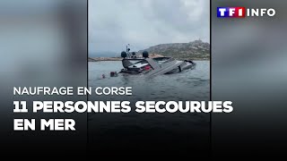 Naufrage en Corse  11 personnes secourues en mer [upl. by Valida]