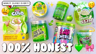 Green Store Bought Slime Review Under 5 🍏🦖 100 Honest Five Below amp Ross [upl. by Rolecnahc597]