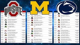 Ohio State Penn State amp Michigan 2024 WayTooEarly Schedule Preview [upl. by Yslek295]