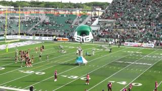 Saskatchewan Roughriders PreSeason Game vs Calgary Stampeders June 22 2012 [upl. by Airamak]