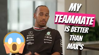 Lewis Hamilton My teammates are better than max verstappen [upl. by Bedwell]