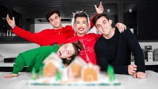 Best Friends Build A Gingerbread Dream House ft Emma Chamberlain amp Dolan Twins [upl. by Latsyrd]