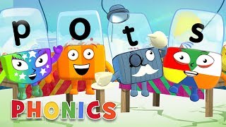 Phonics  Learn to Read  Four Letter Words  Alphablocks [upl. by Adlin995]