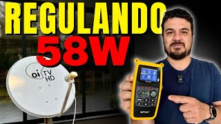 Satlink 6933 Configurando e Localizando o Satélite 58W [upl. by Nerreg]