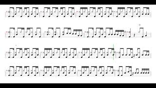 ZUTOMAYOByoushinwo Kamu  Drum Score Drum Sheet Music [upl. by Dorelle]