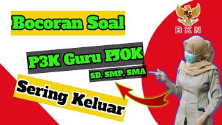 Soal PPPK Guru Pjok SD SMP SMA  Full Pembahasan P3K 2021 [upl. by Cattima]