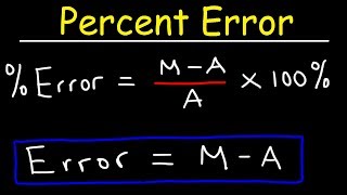 Percent Error Made Easy [upl. by Yenor]