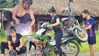 Full video Daily life of a repair girl  restoring broken cars helping orphans for free [upl. by Orna822]